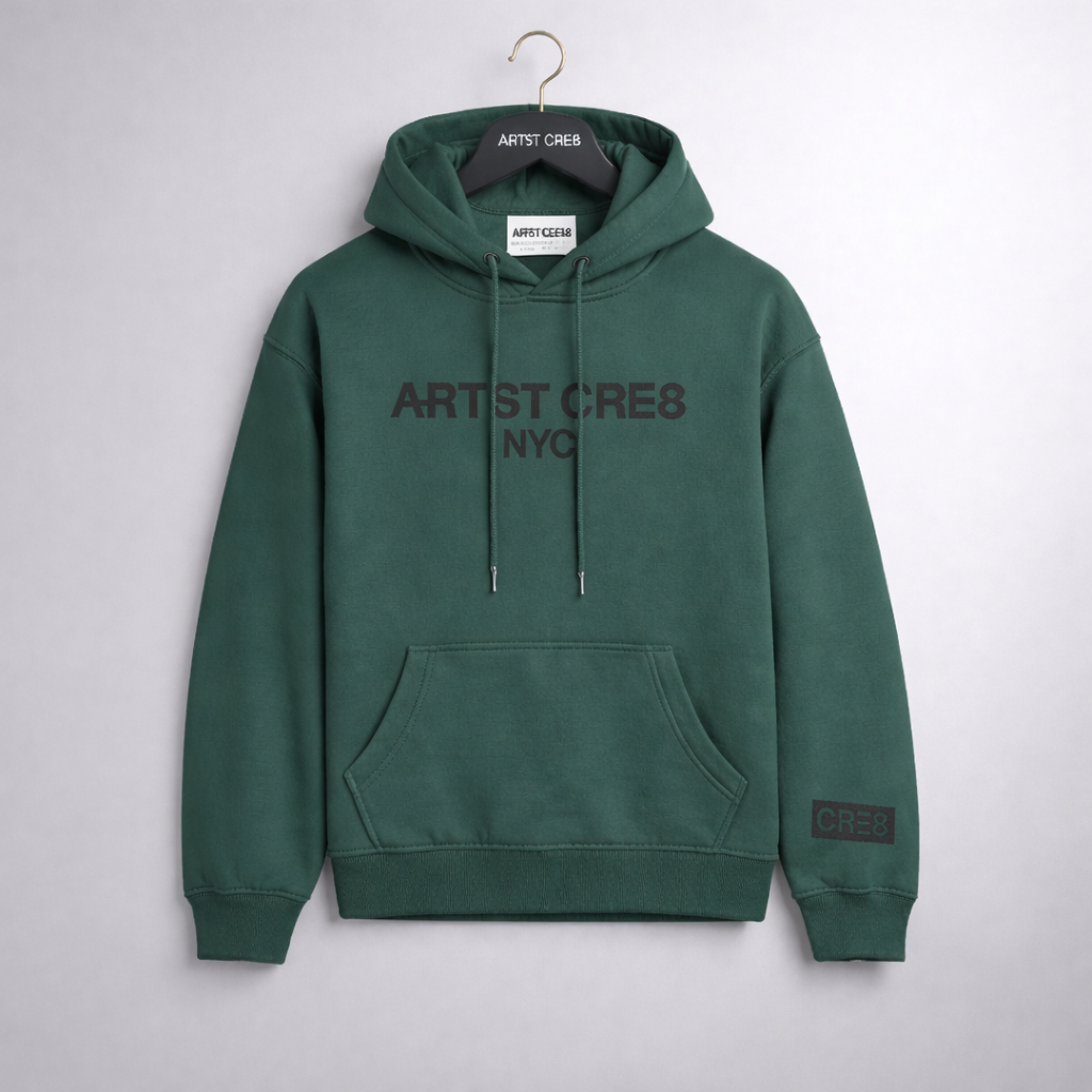 ARTST CRE8 Vintage Green Classic Hoodie